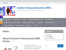 Tablet Screenshot of ema.arrl.org